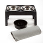Comedero/Bebedero Ajustable 5 Alturas con Cuencos Inox y Antivoracidad – FurryGenius by FamilyGenius